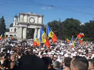 Мітинги в Молдові, фото: скріншот з відео