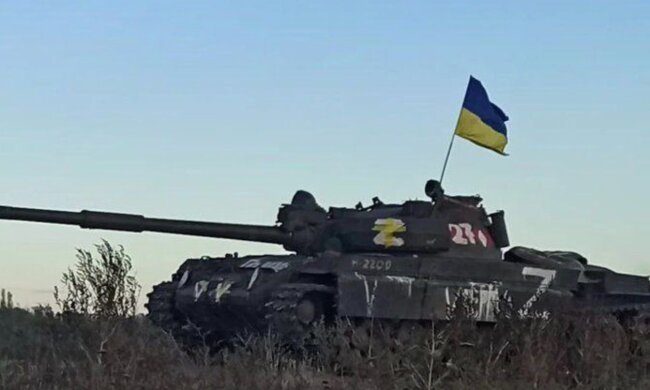 Трофейний танк. Фото: Twitter