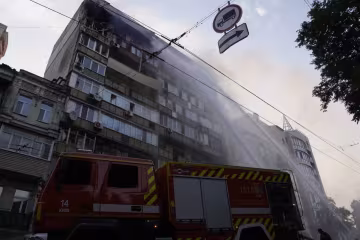 последствия массированной атаки на Киев 10.07.2025