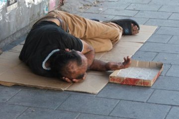 В Израиле 55% бомжей являются выходцами из бывшего СССР
