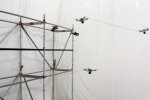 Два компактних безпілотника автономно побудували навісний міст (відео)