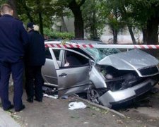 У Львові Skoda Fabia врізалась у дерево (фото)