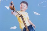 У столиці з'явилось графіті, присвячене дитинству