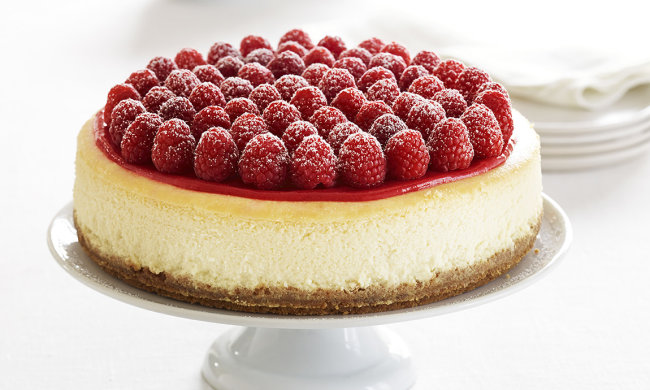 Простой рецепт чизкейка с имбирем и малиной