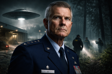 НЛО, пропажа военного, изображение сгенерированно ИИ