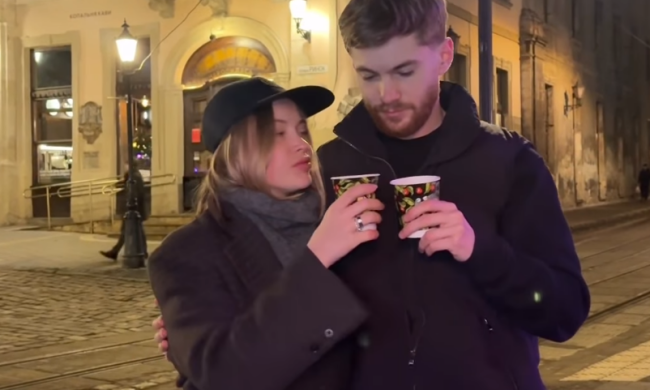 Британец в Украине, кадр с видео