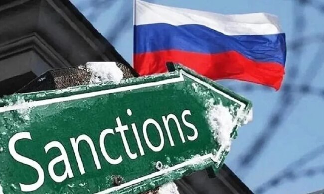 Прапори ЄС та Китаю на тлі санкційної тематики