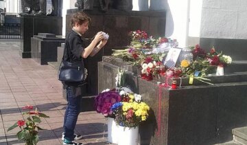 Под Радой устроили мемориал погибшему нацгвардейцу  (фото) 