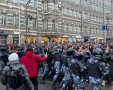 протести в Росії, скріншот з відео