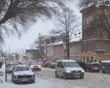 Снігопад у Львові, скріншот із відео