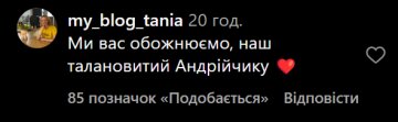 Коментарі до посту Андрія Данилка. Фото: instagram