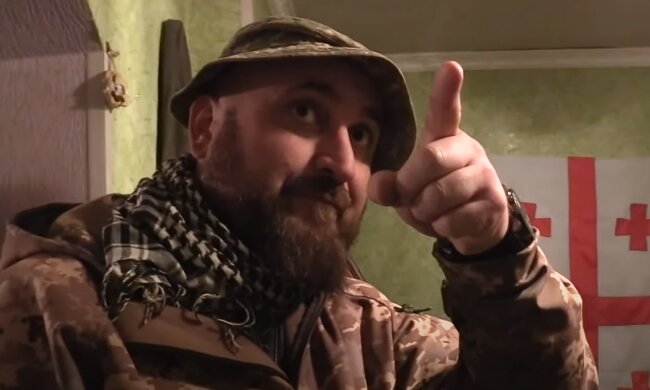 Грузинський військовий, скріншот: Youtube
