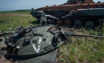 Разбита техника врага. Фото: скриншот с видео