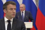 Еммануель Макрон і путін, скріншот: YouTube
