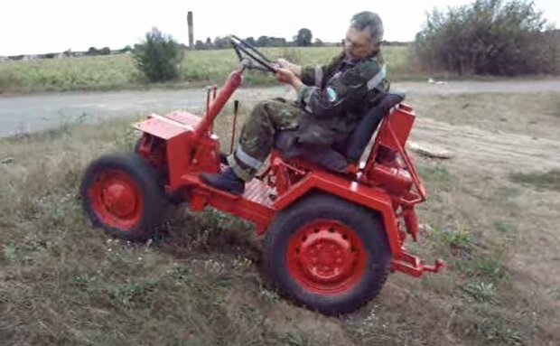 Самодельный мини-трактор с ДВС от Запорожца