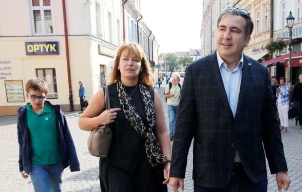 Михеил Саакашвили с женой