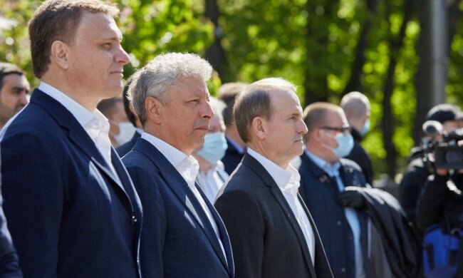 Бойко, Медведчук, фото - пресслужба ОПЗЖ