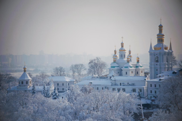 засніжений Київ