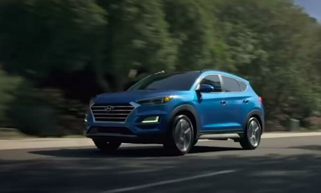 Hyundai Tucson, скриншот из видео