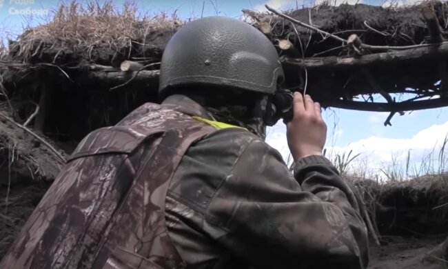 Воин теробороны. Фото: скрин youtube