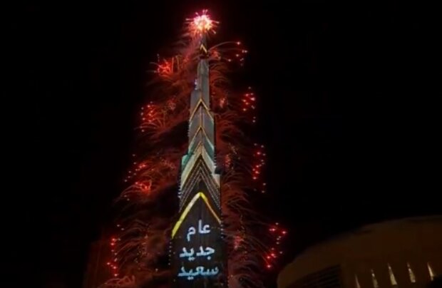 Новый год в Дубае, скриншот видео