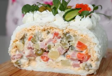 Салат-рулет, кадр з відео