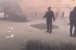 Протести біля офісу Медведчука, скріншот з відео