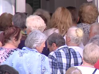 Пенсионеры, скриншот с видео