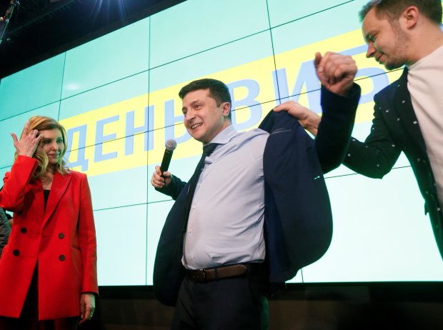 Владимир Зеленский, кандидат в президенты Украины от движения "Слуга народа"