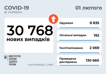 Статистика Минздрава, скриншот: Telegram