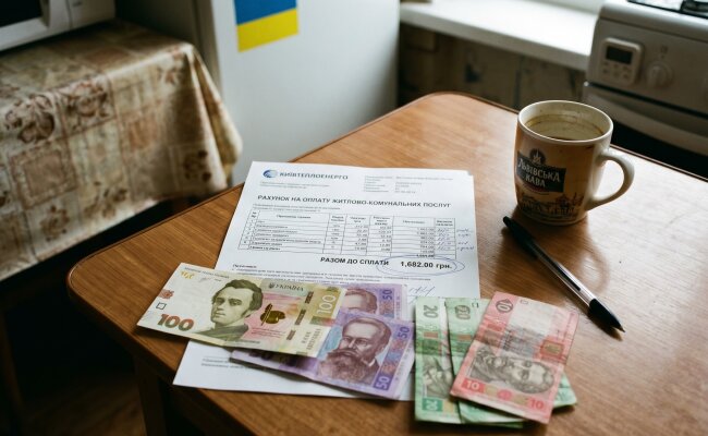 комунальна платіжка гривня рахунок