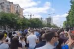 Мітинг у Хабаровську, скріншот: YouTube