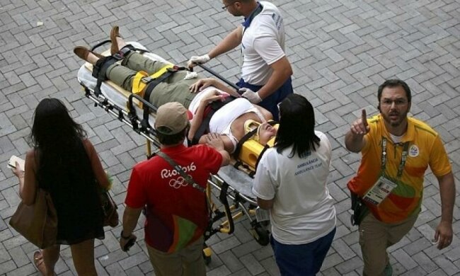 Панорамная камера придавила семерых человек на Олимпиаде 