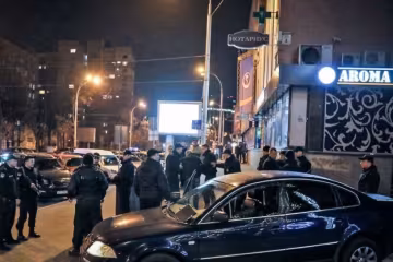 Опубліковано відео з місця стрілянини у Києві