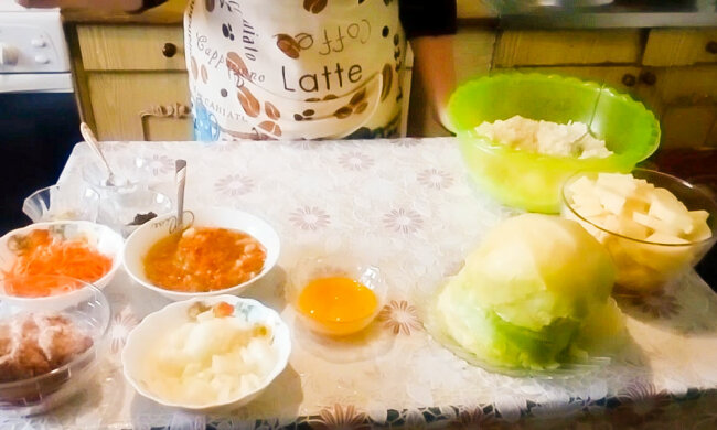 Голубці з картоплею, фото YouTube