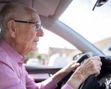 Пенсіонер за кермом: фото з вільних джерел