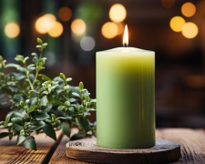 Зелена свічка, ритуал, зображення зі вільних джерел