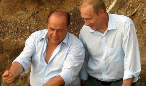 Путин повез Берлускони в Крым