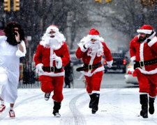 Ничего себе подарочки! Банда Дедов Морозов громит столичные наливайки