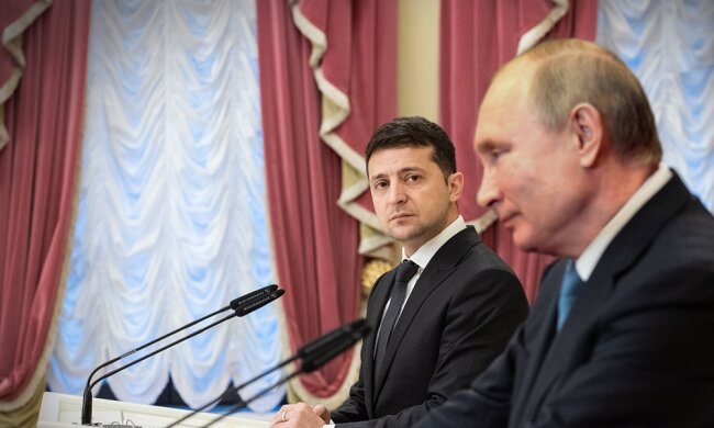 Зеленский и Путин, коллаж tvc.ru