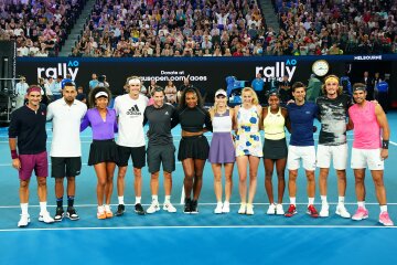 Найкращі тенісисти світу провели благодійний турнір, twitter.com/WeAreTennis