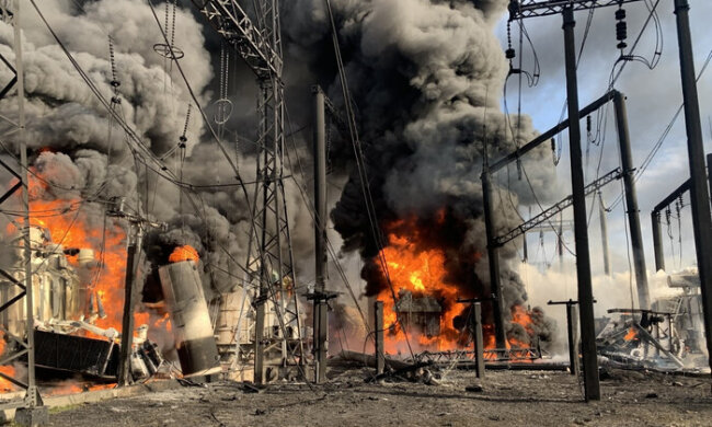 Російські удари по енергетиці. Фото Главком
