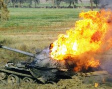 В Днепропетровской области взорвался танк (видео)