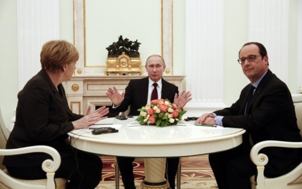 Путин пообещал Меркель и Олланду пасхальное перемирие на Донбассе