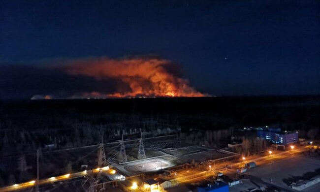 Пожежа у Чорнобилі, фото з вільних джерел