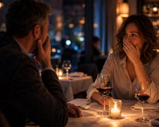 Закохана пара, побачення, ресторан Фото: Знай.ua