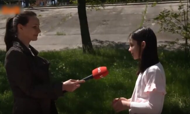 Интервью с детьми, скриншот из видео