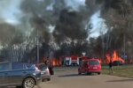пожар в Киеве, скрин с видео