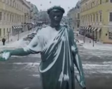 Зимова Одеса з висоти пташиного польоту (відео)