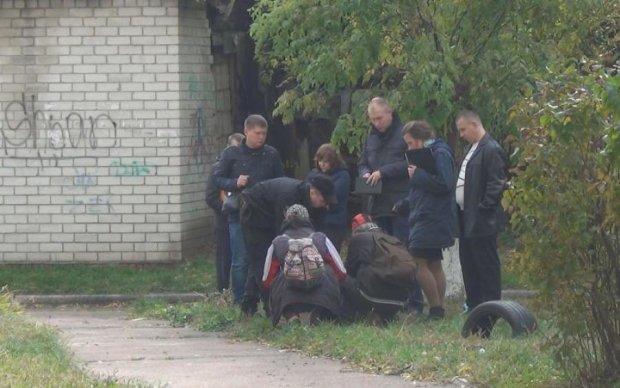 Киевские дети шли из школы мимо трупа